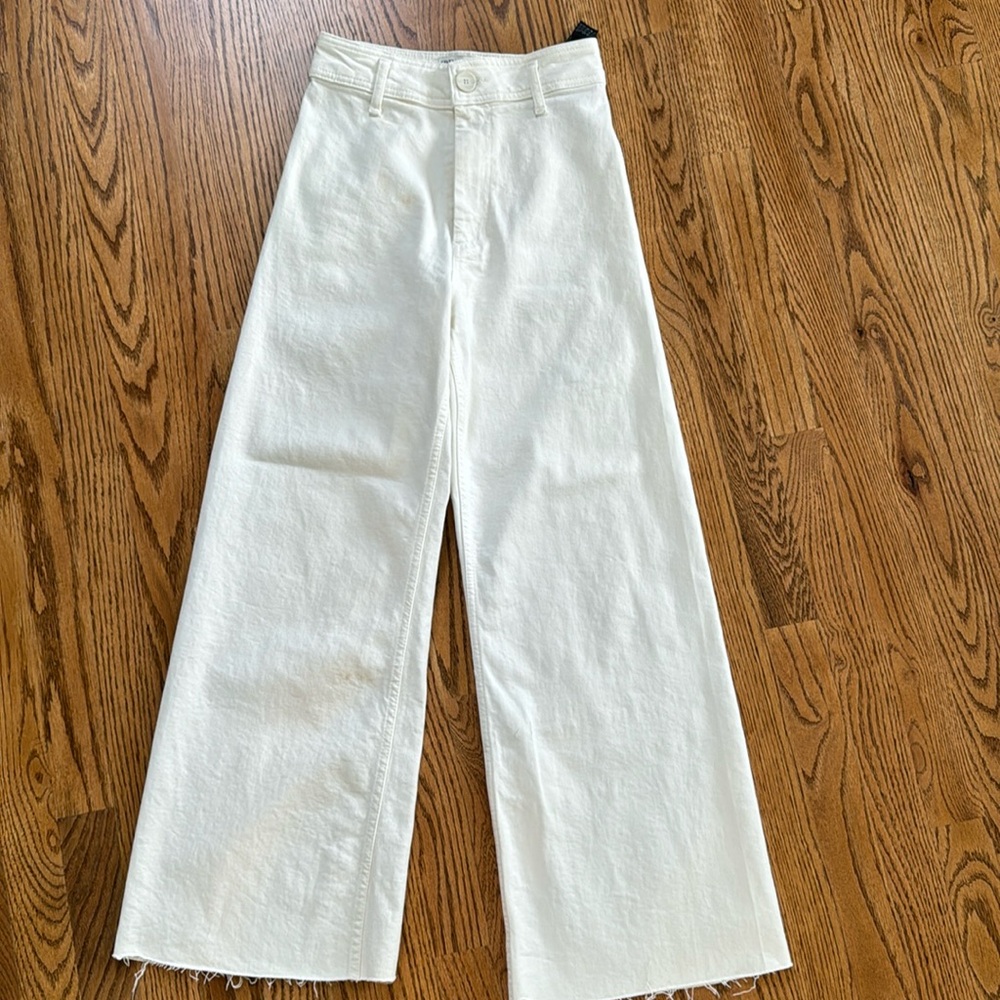 Zara marine pant white